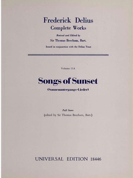 Songs Of Sunset.