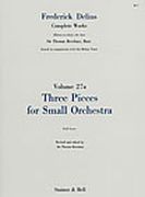 Three Pieces For Small Orchestra.