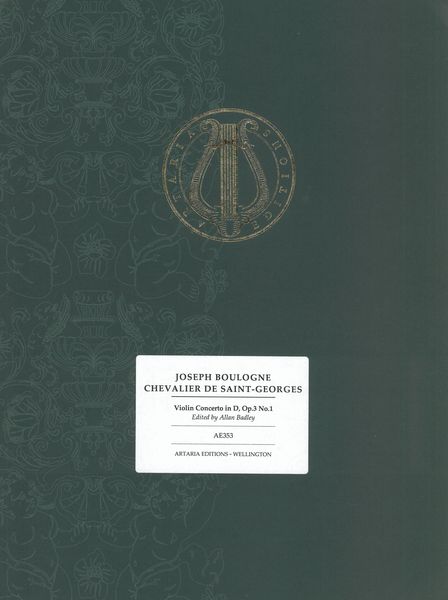 Violin Concerto In D, Op. 3 No. 1 / edited by Allan Badley.