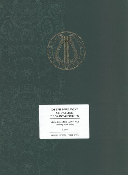 Violin Concerto In D, Op. Post. No. 2 / edited by Allan Badley.