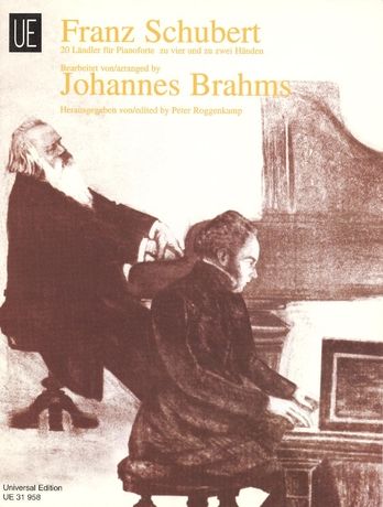 20 Ländler Für Pianoforte Zu Vier und Zu Zwei Händen / arranged by Johannes Brahms.