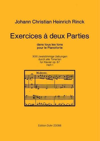 Exercises A Deux Parties Dans Tous Les Tons : Pour le Pianoforte - Heft 1.