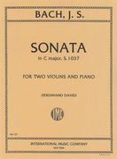 Trio Sonata, BWV. 1037, In C Major : For Two Violins and Piano.