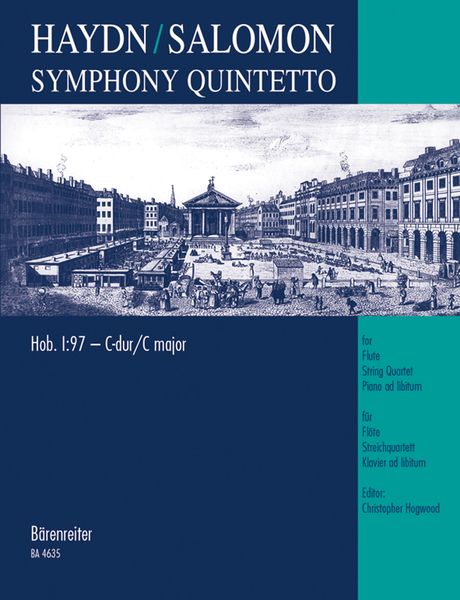 Symphony Quintetto Hob. I:97 - C-Dur / arr. For Flute, String Quartet & Piano by Johann P. Solomon.