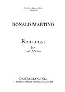 Romanza : For Solo Violin (1990).