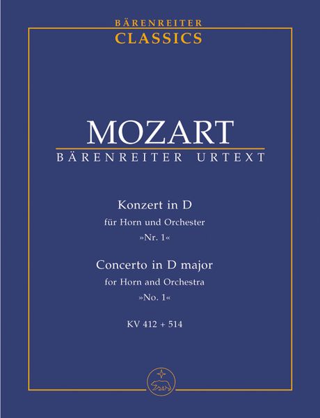 Concerto In D Major, K. 412 & 514, For Horn and Orchestra / edited by Franz Giegling.