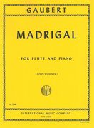 Madrigal : For Flute and Piano.
