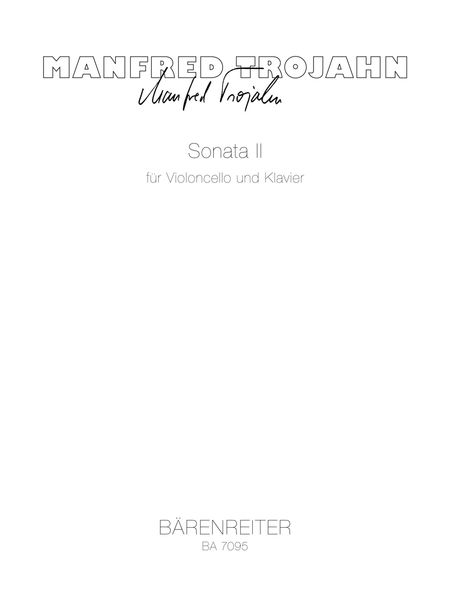 Sonata II (1983) : Für Violoncello und Klavier.