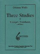 Three Studies : For Trumpet, Trombone and Piano.