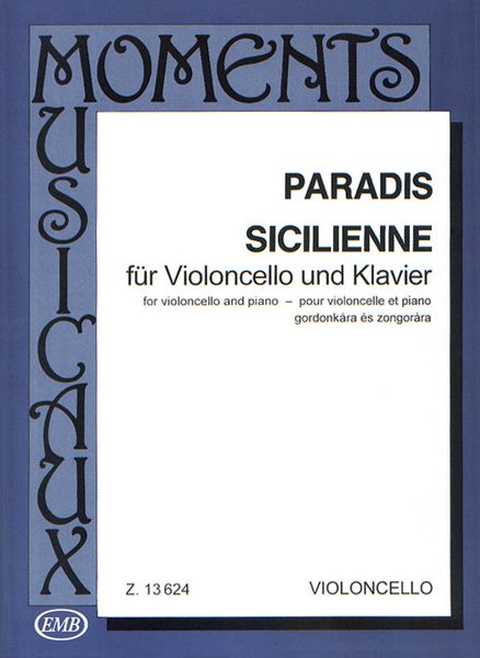 Sicilienne : For Cello and Piano.
