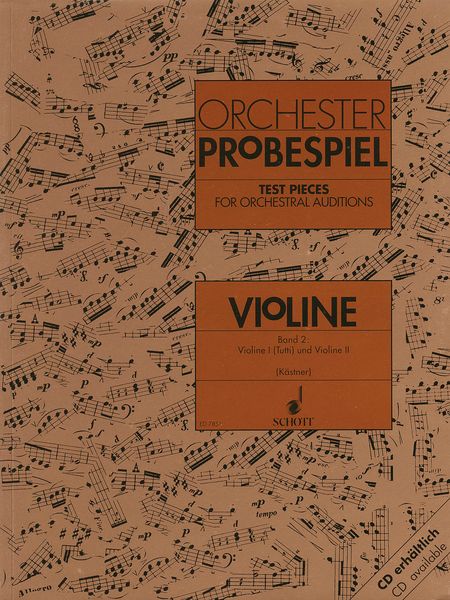 Test Pieces For Orchestral Auditions : Violin, Vol. 2.