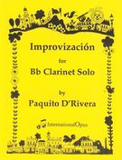Improvizacion : For Solo Clarinet.