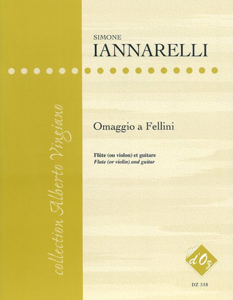 Omaggio A Fellini : For Solo Guitar. Intermediaire.