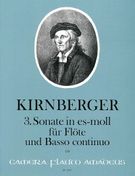 3. Sonate In Es-Moll : Für Flöte und Basso Continuo = 3rd Sonata In Eb Minor For Flute & B.C.