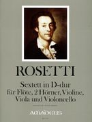 Sextett In D-Dur : Für Flöte, 2 Hörner, Violine, Viola und Cello.
