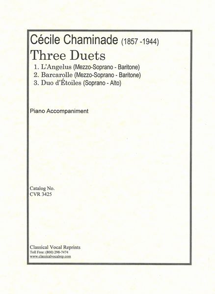 Three Duets : For Voice and Piano.