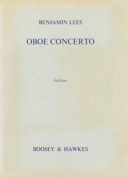 Oboe Concerto.