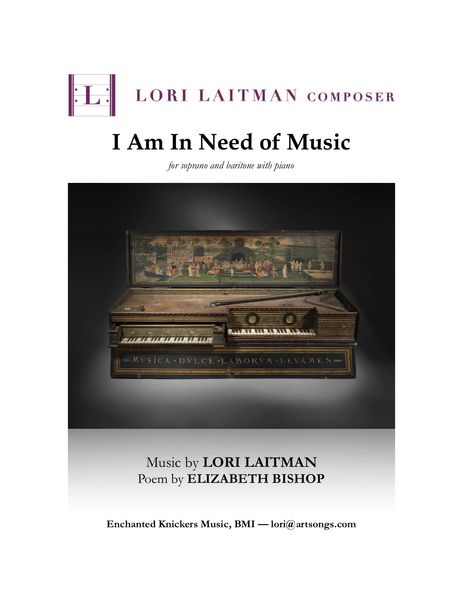 I Am In Need Of Music : Duet For Soprano and Baritone Voice With Piano Accompaniment.