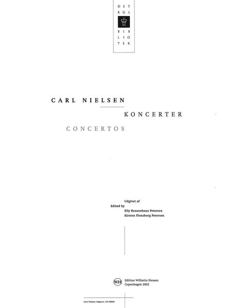 Concertos / edited by Elly Bruunshuus Petersen and Kirsten Flensborg Petersen.