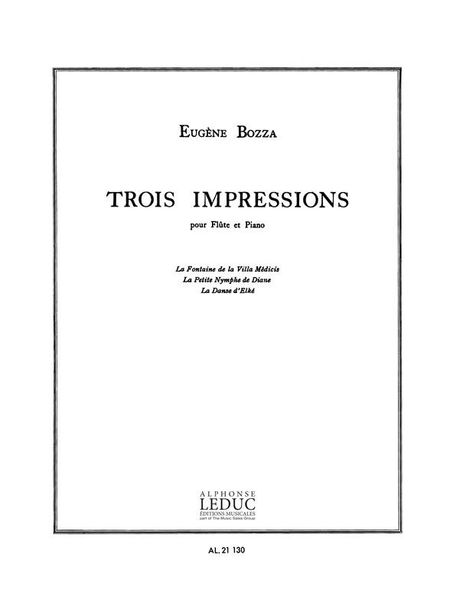 3 Impressions : For Flute and Piano.