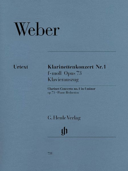 Clarinet Concerto No. 1 In F Minor, Op. 73 : For Clarinet and Orchestra - Piano reduction.