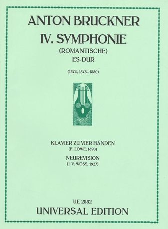 IV. Symphonie (Romantische) Es-Dur / Bearbeitet Für Klavier Zu Vier Händen.