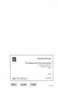 5 Distances For 5 Instruments : For Flute, Oboe, Clarinet In B Flat, Bassoon and Horn In F (1992).