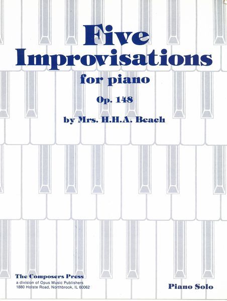 Five Improvisations, Op. 148 : For Piano.