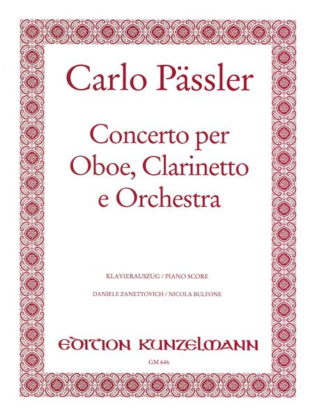 Concerto : Per Oboe, Clarinetto E Orchestra In Bb Major - Piano reduction.