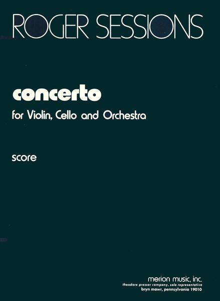 Concerto : For Violin, Cello and Orchestra.