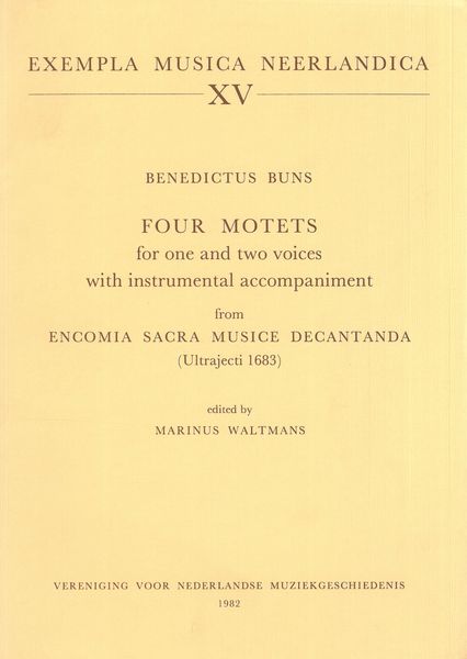 Four Motets For One and Two Voices With Instrumental Accompaniment.