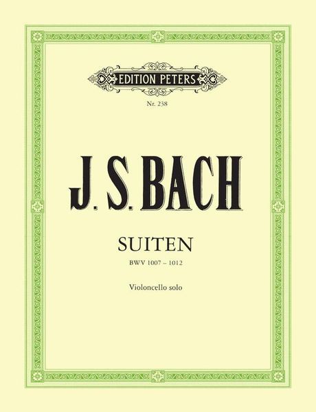 Suites (Sonatas)(6) : For Solo Violoncello / Ed. Bu Hugo Becker.