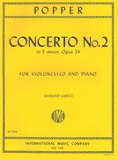 Concerto No. 2 In E Minor : For Violoncello And Piano.