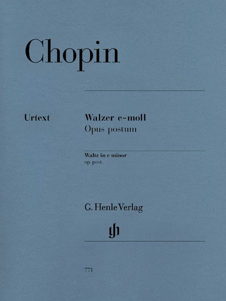 Waltz In E Minor, Op. Post. / edited by Ewald Zimmermann.