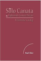 Solo Cantata In Eighteenth-Century Britain : A Thematic Catalog.