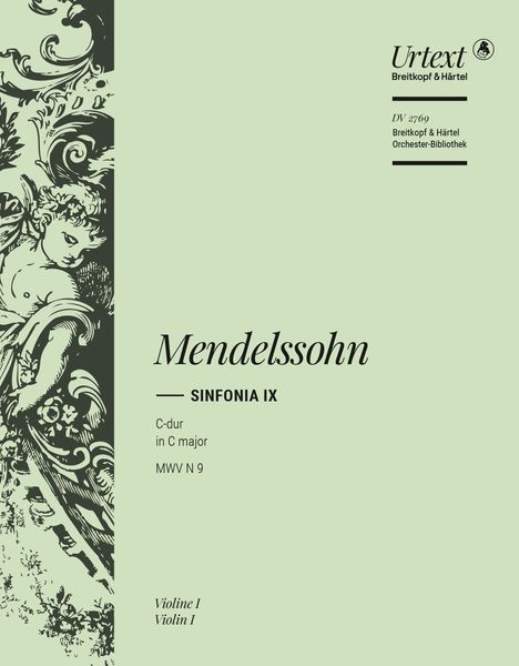 Sinfonia IX In C Major : For String Orchestra / edited by Hellmuth Christian Wolff (Violin 1 Part).