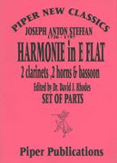 Harmonie In E Flat : For 2 Clarinets, 2 Horns and Bassoon / edited by David Rhodes.