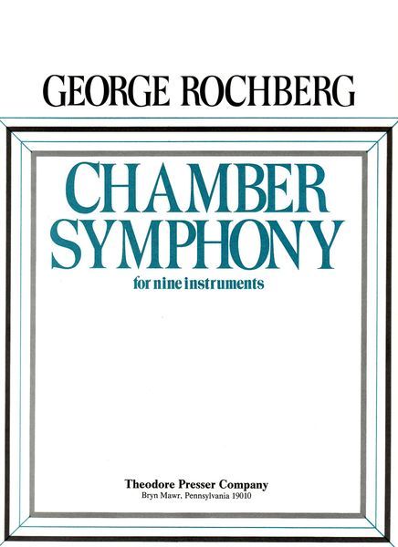 Chamber Symphony : For Nine Instruments.