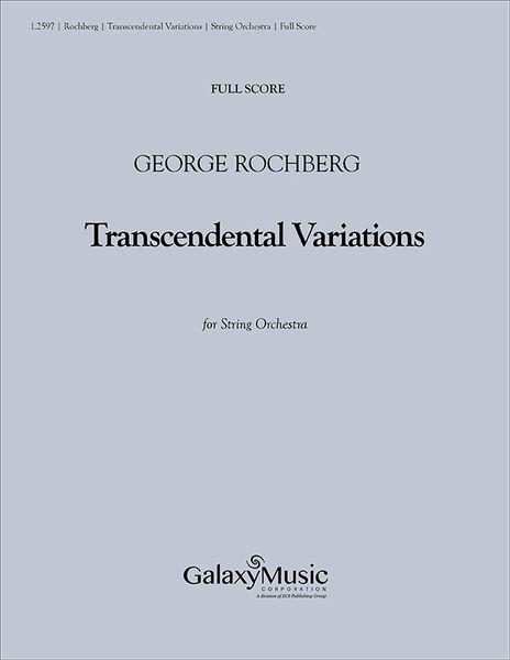 Transcendental Variations : For String Orchestra.