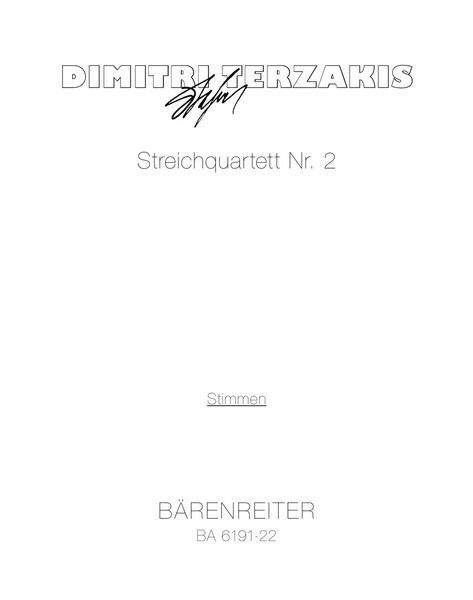 Streichquartett No. 2.