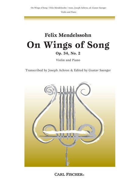 On Wings Of Song : For Violin Solo.