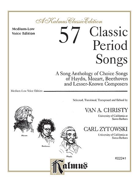 57 Classic Period Songs : Medium-Low Voice Edition.