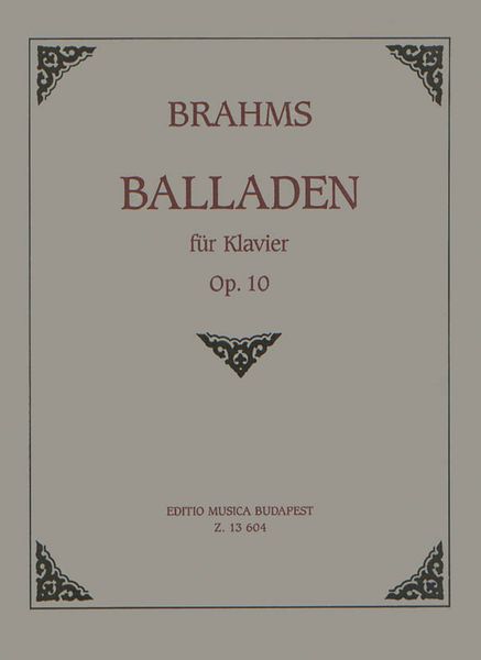 Balladen, Op. 10 : Für Klavier.