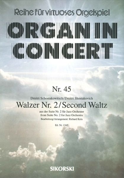 Second Waltz From Suite No. 2 For Jazz Orchestra : For Organ / arranged by Richard Kula.