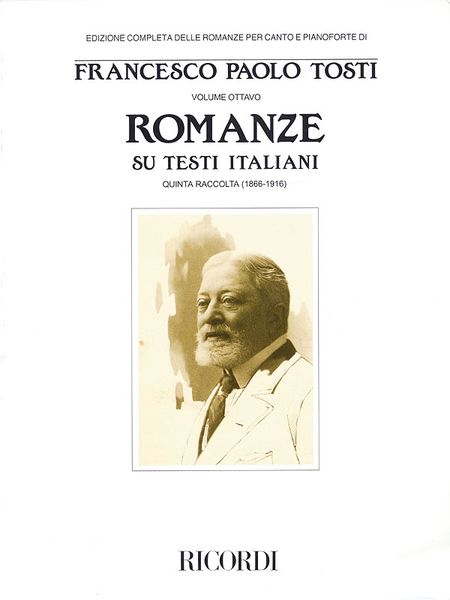 Romanze Su Testi Italiani : Quinta Raccolta (1866-1916).