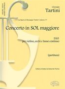 Concerto In Sol Maggiore (D.83) : Per Violino, Archi E Continuo.