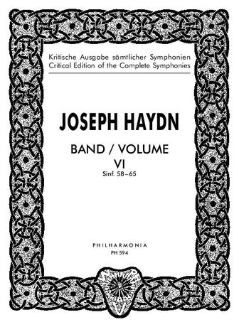 Complete Symphonies, Vol. 6 : Nos. 58-65.