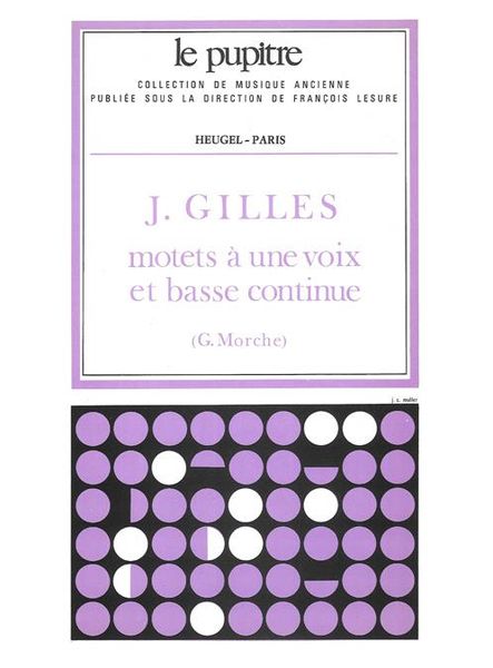 Motets A Une Voix Et Basse Continue / edited by Gunther Morche.