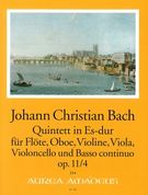 Quintett In Es-Dur : Für Flöte, Oboe, Violine, Viola, Violoncello und Basso Continuo, Op. 11/4.