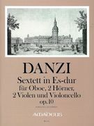 Sextett In Es-Dur : Für Oboe, 2 Hörner, 2 Violen und Cello, Op. 10 / edited by Yvonne Morgan.